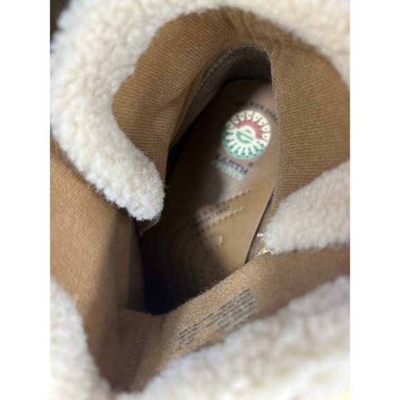 Earth Spirit Paula Women's Brown Suede Faux Fur Ankle Boots 9.5 Comfort Winter - Picture 10 of 12